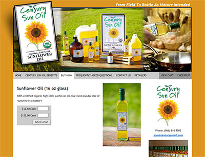 Century Sun Oil Product Detail Page