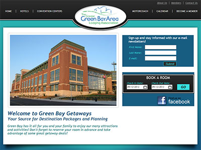 Green Bay Area Lodging Association Home Pge